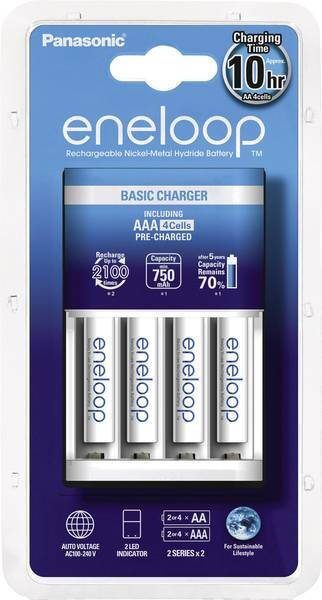 Panasonic oplader + x Panasonic Eneloop AAA batterijen AKTIE!