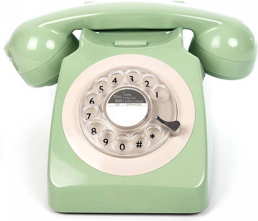 Merkloos Gpo 746 Draaischijf Telefoon Aan Te Sluiten Op Modem Swedish Green
