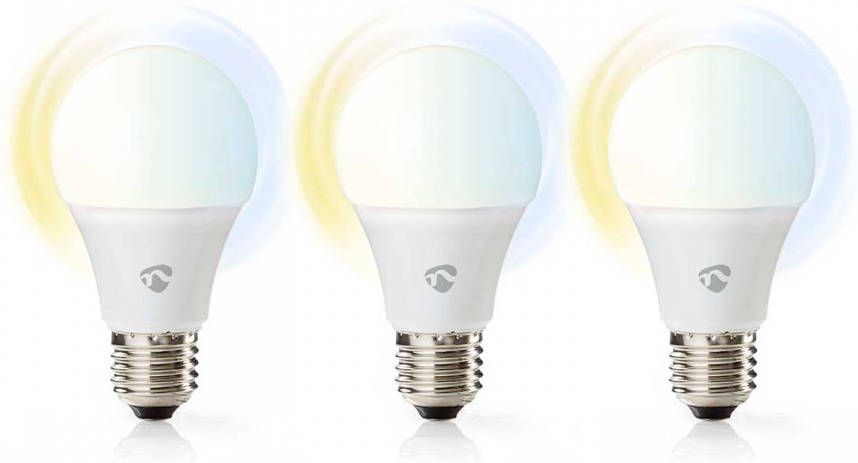 Nedis WIFILRW30E27 Smartlife LED lamp(set van 3)E27 806lm 9W cool warm wit