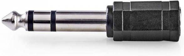 Nedis CAGP23930BK stereo audio adapter 6.35mm male 3.5mm female(set van 10 )