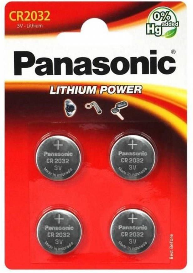 Panasonic Batterij Cr 2032el/4b