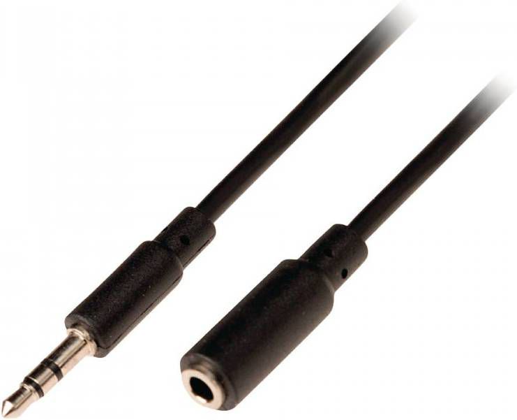 Maxtotaal_nl Valueline 5 M Koptelefoon Verlengsnoer 3.5mm Jack Male Naar Female