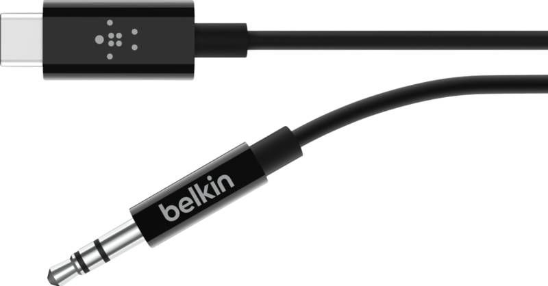Belkin Rockstar Usb C naar 3, 5mm Kabel Converter 0, 9m Zwart