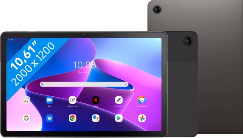 Lenovo Tab M10(3e generatie)10.6 inch 32GB Wifi Grijs + Beschermingspakket