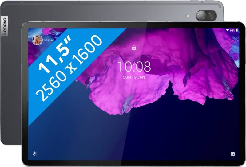 Lenovo Tab P11 Pro 128 GB Wifi + 4G Grijs + QWERTY Hoes + Stylus