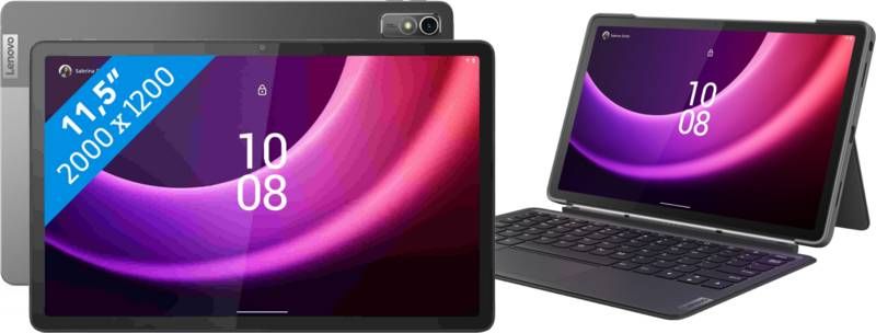 Lenovo Tab P11(2de generatie)128GB Wifi Grijs + Toetsenbord Hoes Grijs