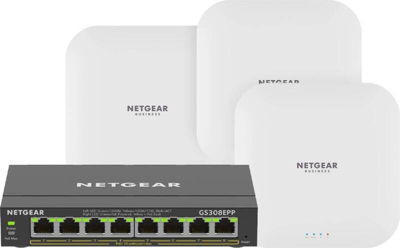 Netgear zakelijk netwerk startpakket snelle verbinding(zonder router )