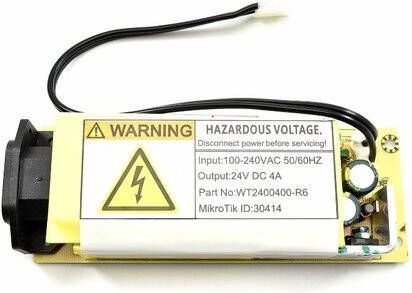 MikroTik 24V, 4A internal power supply.