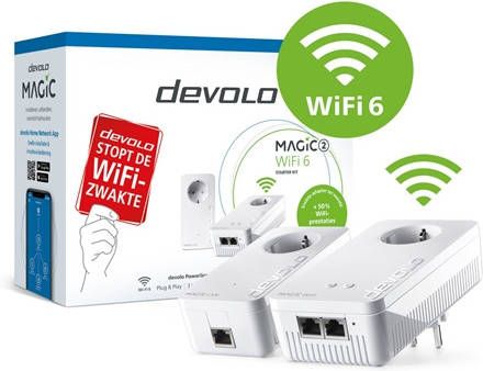 Devolo Magic 2 WiFi 6 Starter Kit Powerline Wit
