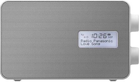 Panasonic RF D30BTEG, DAB+ radio Draagbaar Digitaal Grijs, Wit