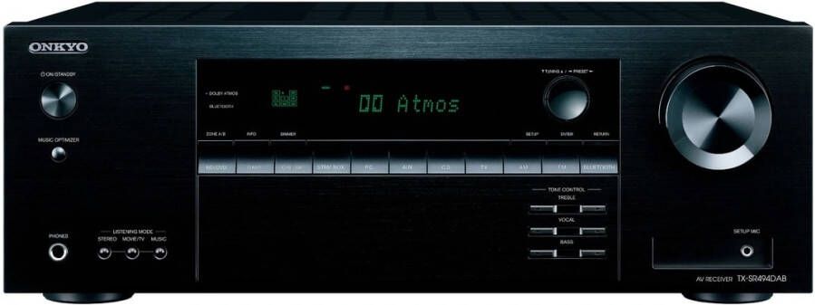 Onkyo TX SR494DAB 7.2 kanaals AV Receiver Zwart