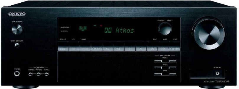 Onkyo TX SR393DAB 5.2 kanaals AV Receiver Zwart
