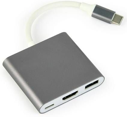 Cablexpert 3 in 1 Multi Adapter USB C > HDMI, USB A, USB C