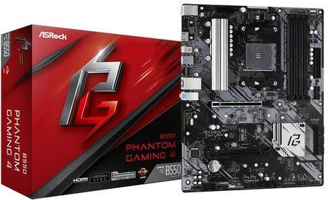 ASRock B550 Phantom Gaming 4, ATX, 4xDDR