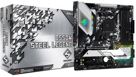 ASRock B550M Steel Legend, mATX, 4xDDR4