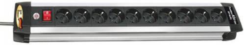Brennenstuhl Premium-Alu-Line stroomverdeler 10-voudig 3m