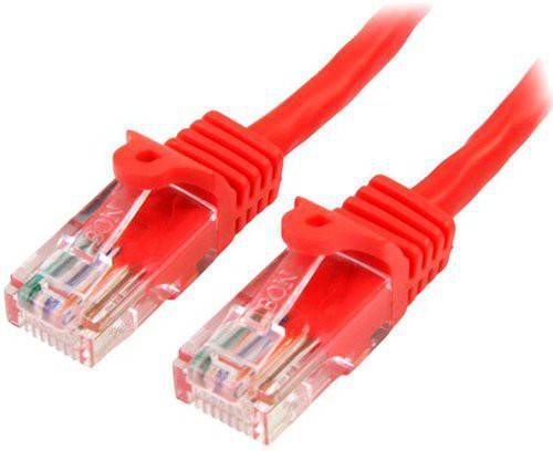Startech 0.5m Rood Snagless Cat5e Patch