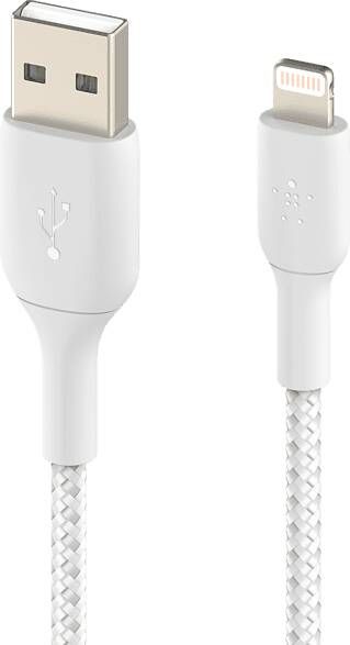 Belkin Braided Usb a naar lightning 1 Meter Wit