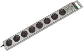 Brennenstuhl 1153340318 8 Voudige stekkerdoos met overspanningsbeveiliging 16A 2, 5m