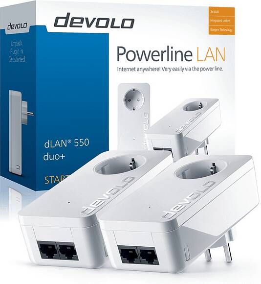 Devolo dLAN 550 Duo+ Powerline Starter Kit(2 stations) 9301