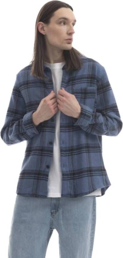 A.p.c. Alledaagse t shirts , Blauw, Heren