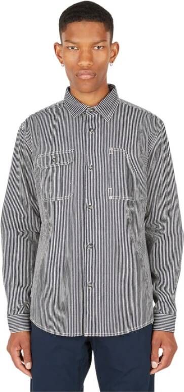 A.p.c. Casual Overhemden Grijs Heren