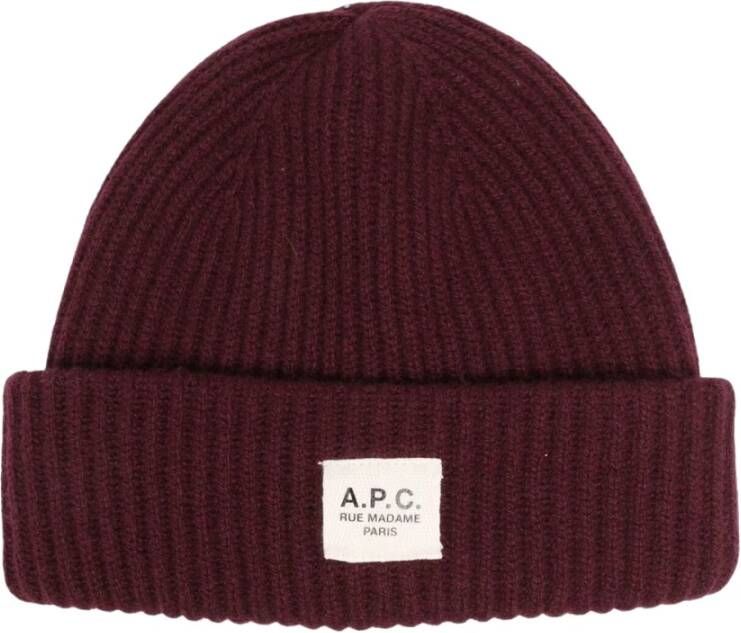 A.p.c. Hoeden bordeaux , Rood, Dames