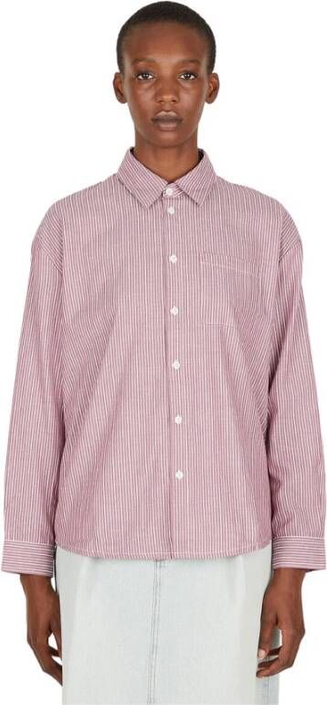 A.p.c. Gestreepte vriendje shirt , Rood, Dames