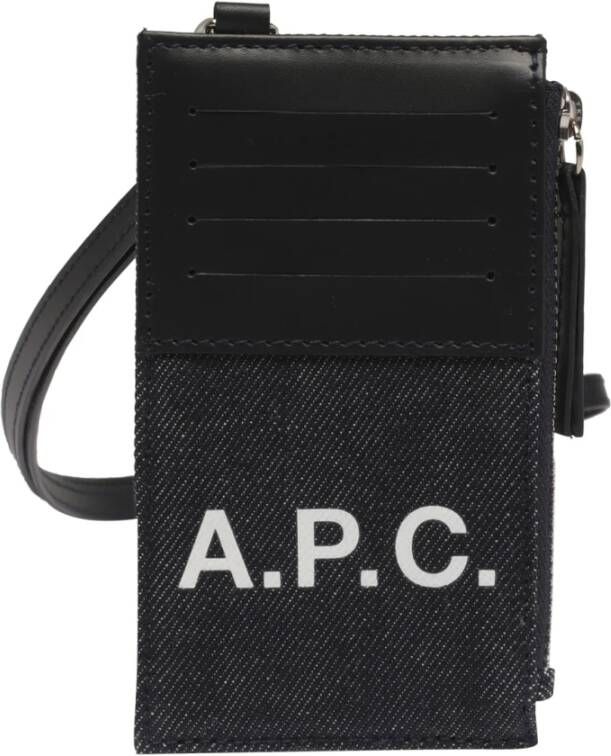 A.p.c. Portefeuilles Blauw Heren