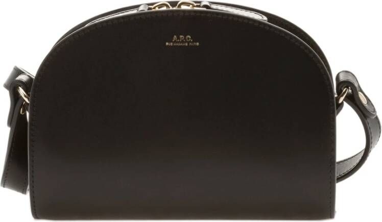 A.p.c. Demi moon mini crossbody tas , Zwart, Dames