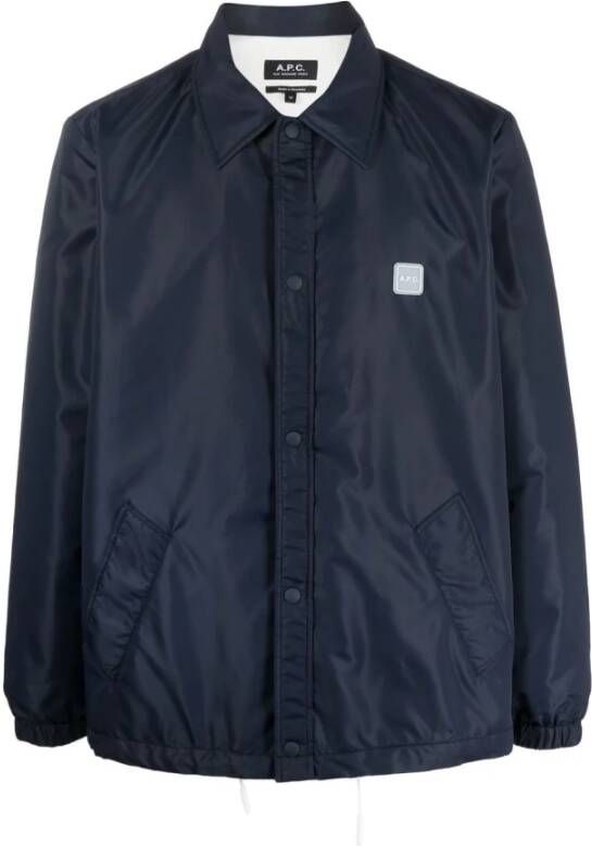 A.p.c. Zomerjassen Blauw Heren