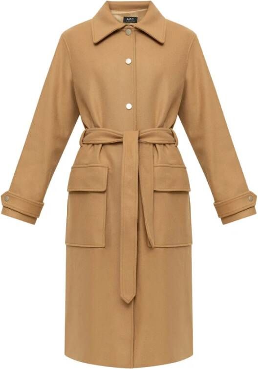 A.p.c. Trenchcoats & Mantels Beige Dames