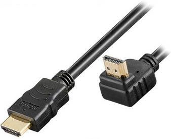 Goobay High Speed HDMI kabel met Ethernet 90Â° gedraaid 3m