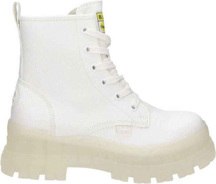 Buffalo Aspha RLD vegan chunky veterboots wit