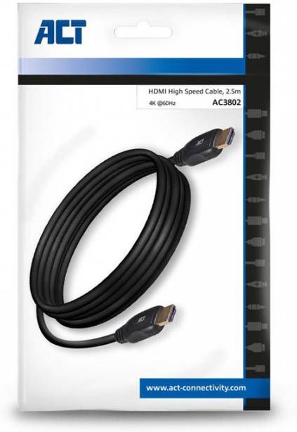 ACT 2, 5 meter HDMI 4K High Speed kabel