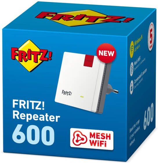 AVM FRITZ!Repeater 600 WiFi repeater Wit