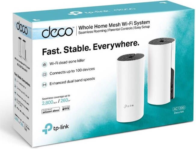 TP-Link TP LINK Deco M4 Multiroom Wifi Systeem Single