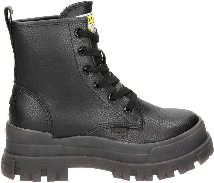 Buffalo Aspha RLD vegan chunky veterboots zwart