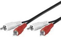 goobay 2x Tulp Kabel 1, 5m Kabel