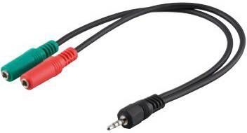 goobay Adapter jack St 4pin > 2xBu Ster 0, 3 m Adapter