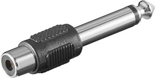 goobay audio male 6, 35 mm naar RCA female adapter