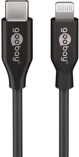 goobay Lightning USB C oplaad en synchronisatiekabel Kabel