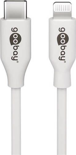 goobay Lightning USB C oplaad en synchronisatiekabel Kabel