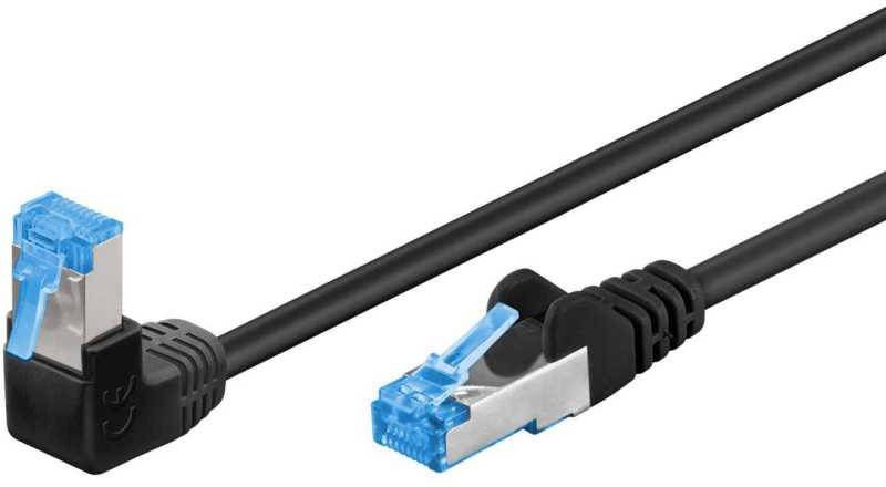 goobay Patchkabel CAT6a S/FTP 90° Kabel