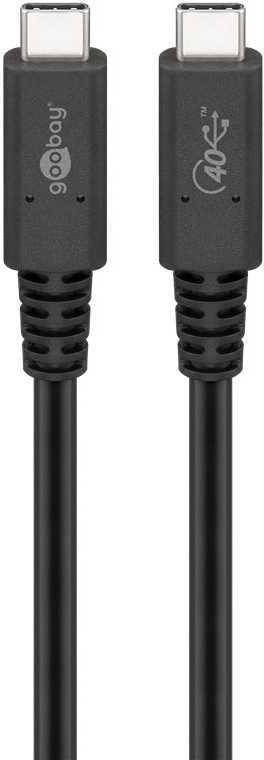 goobay USB C Kabel 4.0 Gen 3.2 Coax kabel