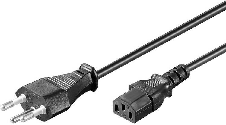 goobay Voedingskabel(Zwitsers)2m Kabel