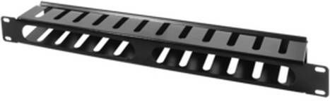 LogiLink 19" Covered Cable Organizer 1U Kabelmanagement