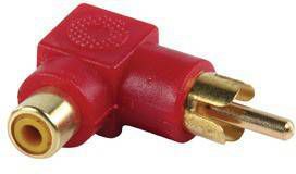 Valueline Stereo Audio Adapter 90° Haaks RCA Male RCA Female Adapter