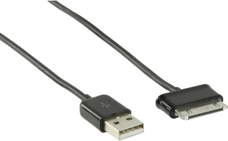 Valueline , USB 2.0 A Samsung Tab 30pin Datakabel 1m(Zwart )