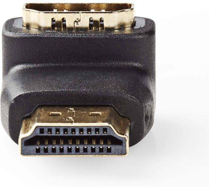 Merkloos Valueline High Speed Hdmi Adapter 90° Haaks Hdmi Male Hdmi Female Zwart